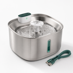 3.2L Stainless Steel Cordless Cat Water Fountain