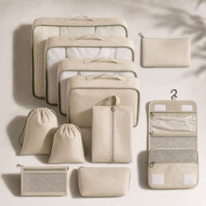Twill Travel Packing Cube Organizer Set