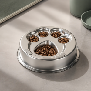 18 cm Stainless Steel Slow Feeder Dog Bowl